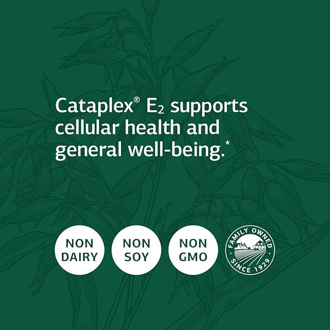 Standard Process Cataplex E2 - Whole Food Heart Health and Antioxidant with D-Alpha Tocopherol Vitamin E, Spanish Moss, Ascorbic Acid, Oat Flour, Inositol, Selenium - 360 Tablets