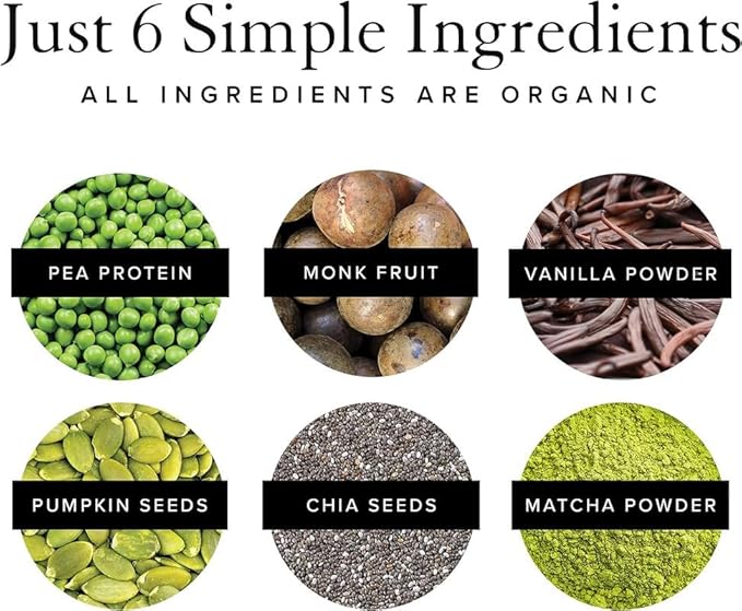 Truvani Vegan Pea Protein Powder 20g Organic 20 Servings