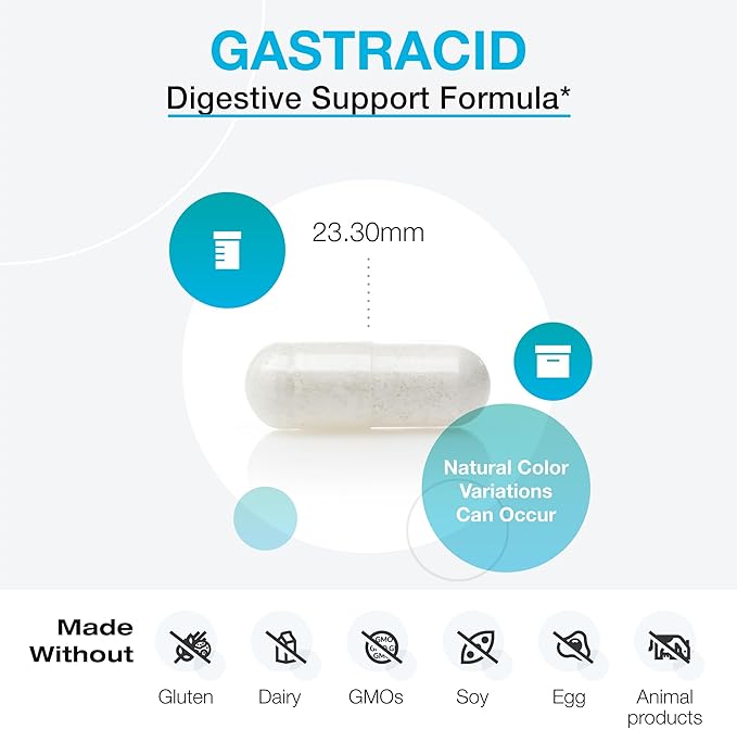 XYMOGEN GastrAcid - Betaine HCl (180 Capsules)