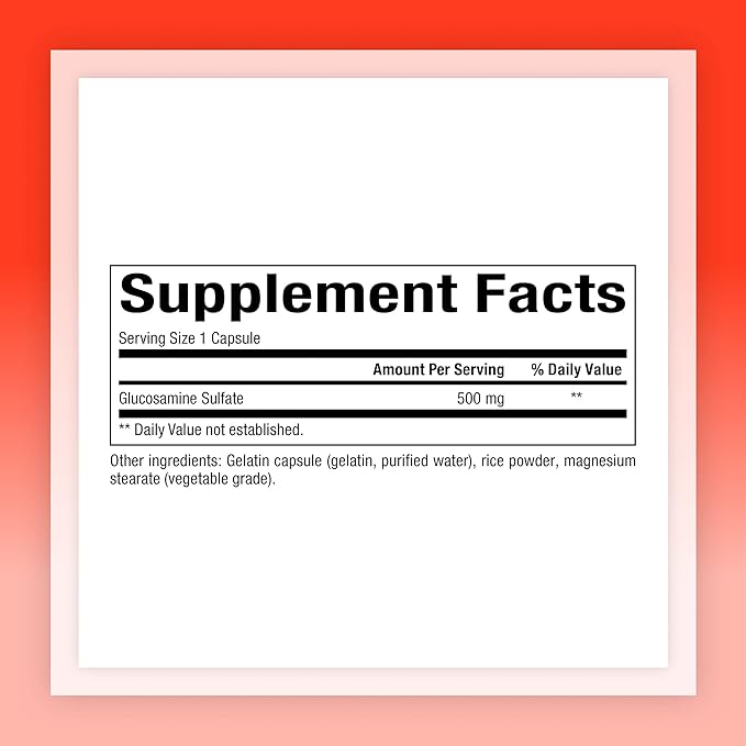 Natural Factors, Glucosamine Sulfate, Supports Healthy 180 Capsules