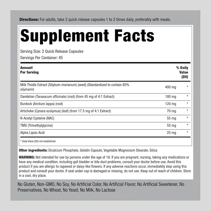 Piping Rock Liver Cleanse Complex 90 Capsules