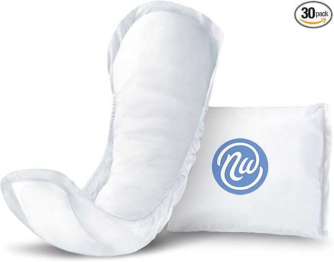Incontinence Pads for Women, Skin-Safe Design, 13.75 in, 30 Count, 1 Pack