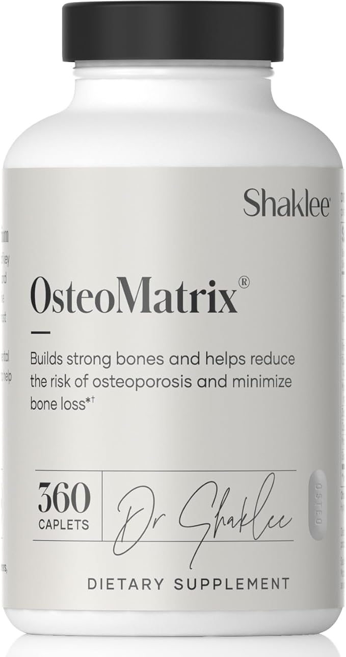 Shaklee OsteoMatrix® - Build & Maintain Strong Bones - 100% DV Calcium & Magnesium - Vitamins D & K - Zinc, Manganese - Clinically Tested for Absorption - 360 Caplets