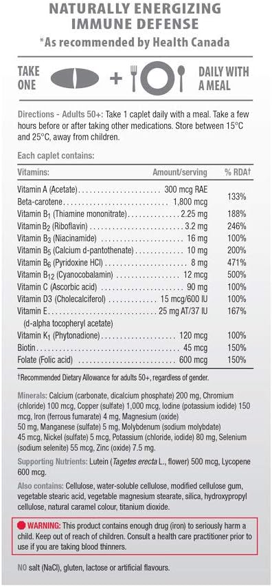 Jamieson Multi 100% Complete Vitamin - Adults 50+ - 90's
