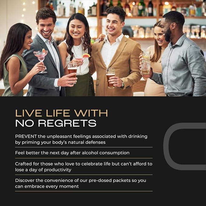 Pregame | Prevent Feeling Awful After Drinking | Alcohol Aid and Liver Health | with Dihydromyricetin DHM, N-Acetyl Cysteine NAC, Milk Thistle | Box of 14 Packets (56 Capsules)