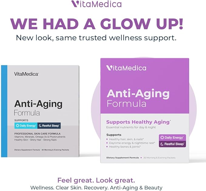 VitaMedica Anti-Aging Formula 4-in-1 Health and 30 AM