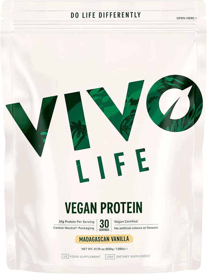 VIVO Vegan Protein Powder 0.7 oz 30 Servings (31.7 oz)