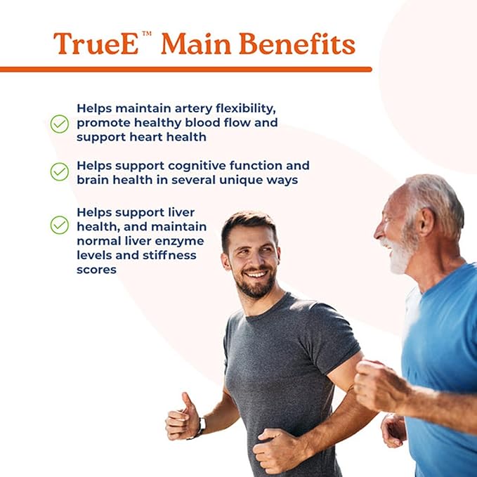 True-E Full Spectrum Tocotrienols Vitamin E Capsules 60 Vitamin 27mg Softgels