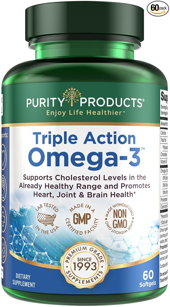 Purity Products - Triple Action Omega-3 60 Softgels