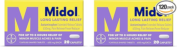Midol Long Lasting Relief 20ct: Midol 20 Count 2)
