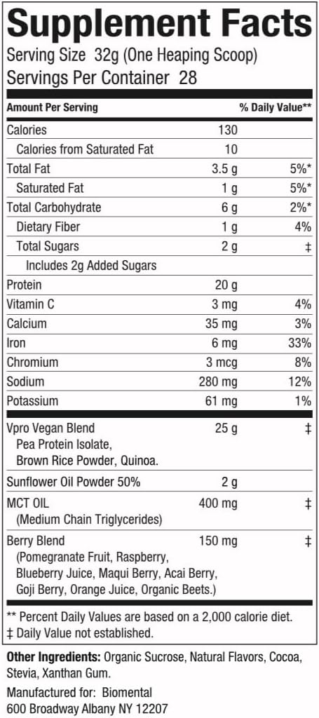 Vegan Protein Powder 2 lbs