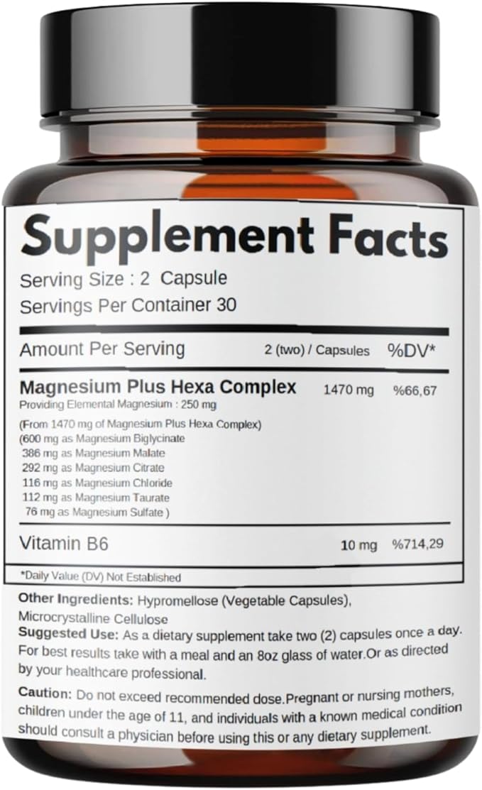 Magnesium Complex 60 Capsules B6 Complex