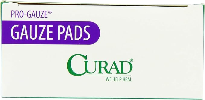 Curad Non-Woven Pro-Gauze, 2" x 2", 10 Count, 6