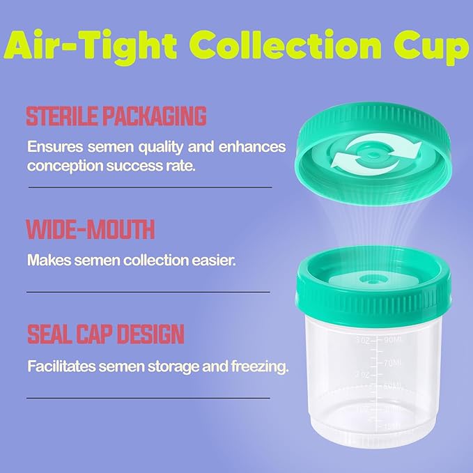 Insemination Kit for Artificial Fertility Support 2 Applicators 2 Collection