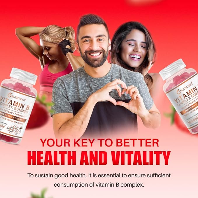 O NUTRITIONS Vitamin B Complex Vegan B12, B7 B7 as B6, B3 B3 as B5, B6, B6, B8, B8, B9 B9 as (1 Pack)