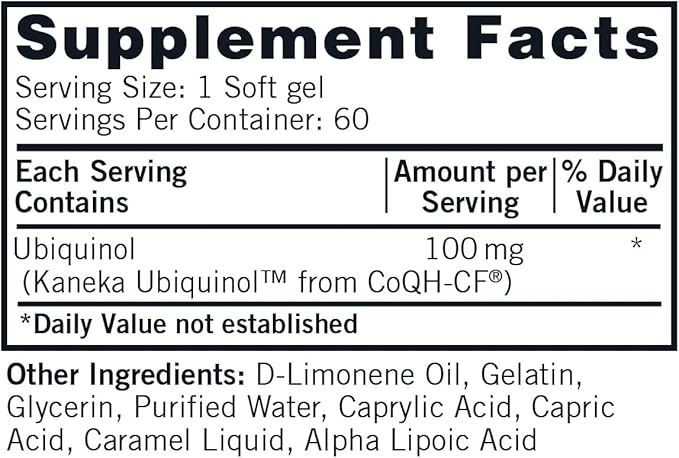 Ubiquinol 100 mg Super CoQ10