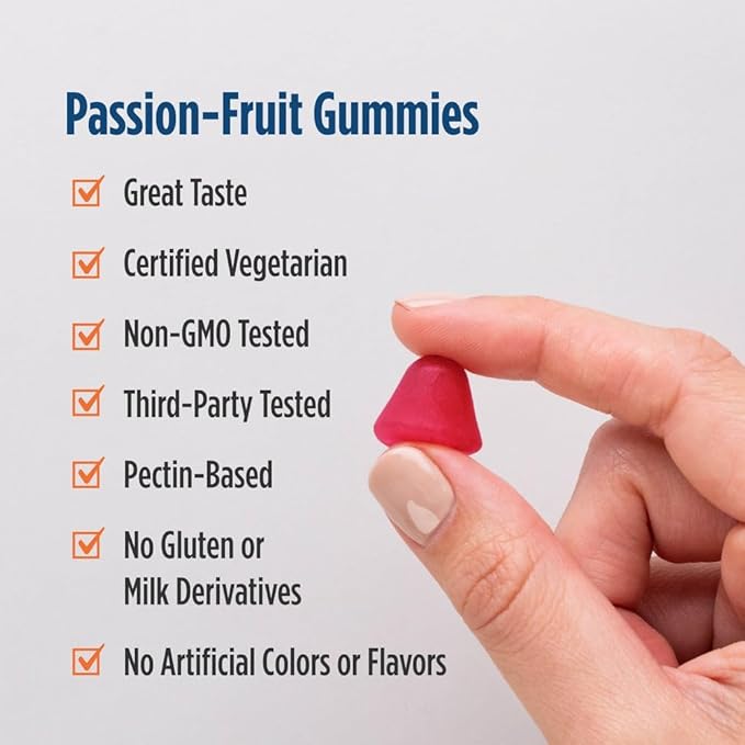 Nordic Naturals Vitamin D3 5000 Gummies, Passion Fruit - 30 Gummies - Support for Healthy Bones, Mood, & Immune System - Vegetarian - Non-GMO - 30 Servings