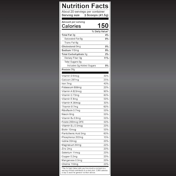 Daily Essentials Plant Based Protein Powder 1.85 lbs