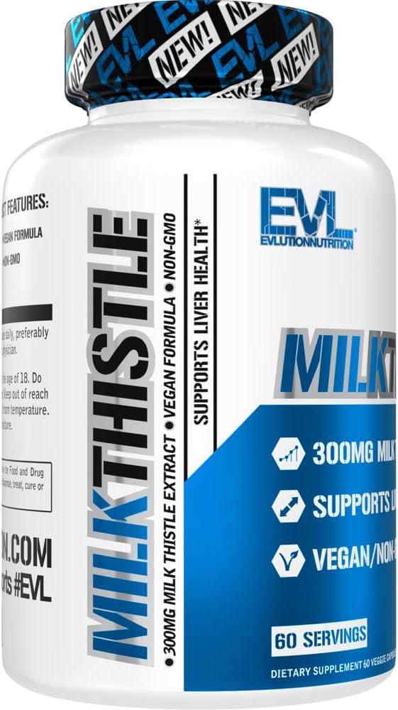 EVL Silymarin Milk Thistle Capsules 60 Non-GMO