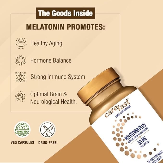 60mg Melatonin Plus Extra Strength High 90 Capsules