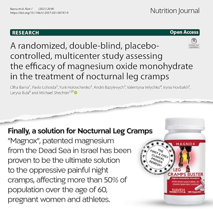 MAGNOX® Leg Cramps Buster 380mg Magnesium 3X More 120 Caps