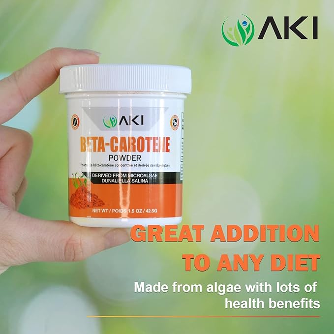 AKI Beta Carotene 10% Powder (1.5Oz, 42.52G) Highly