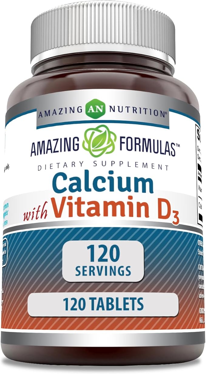 Amazing Formulas Calcium with Vitamin D3 120 Tablets