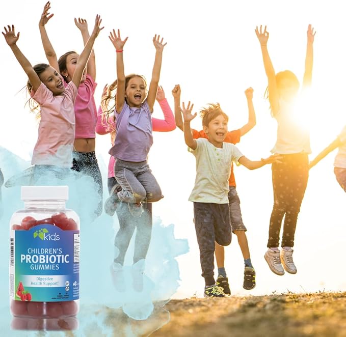 Mountain Meadow Herbs Children’s Probiotic Gummies for Kids | Digestive Regularity Support | Immune System + Microbiome Health for Kids | Ages 3+ No Added Sugar 60 ct.