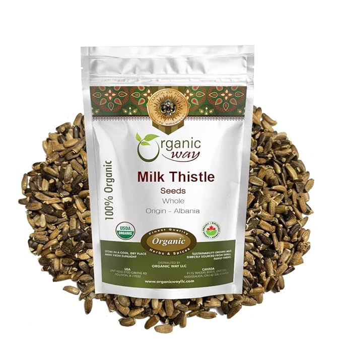 Organic Way Whole Milk Thistle Seeds (4 Ounce 1)