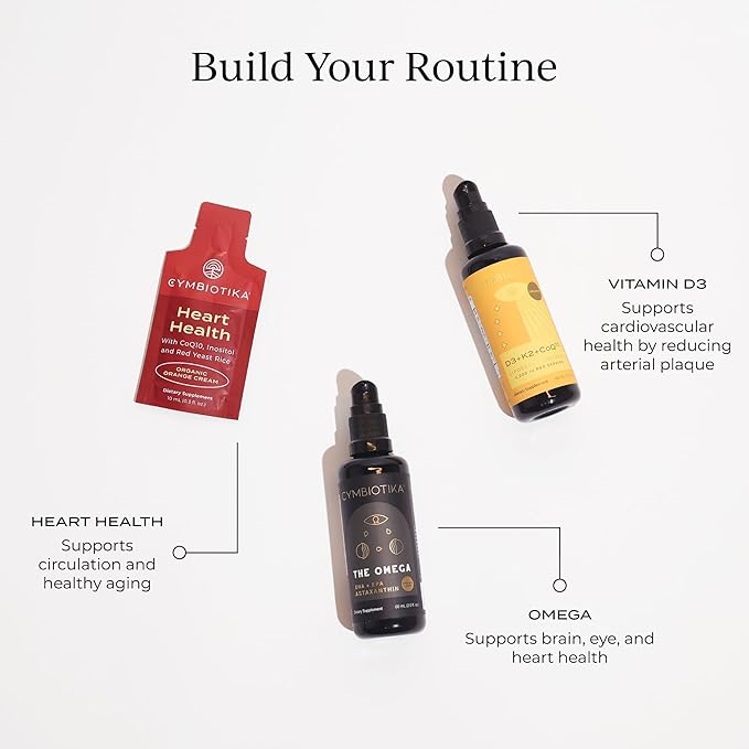 CYMBIOTIKA Vitamin D3 + K2 + CoQ10 Liquid,