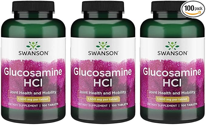 Swanson Glucosamine Hcl 1500 Milligrams 100 (3 Pack)