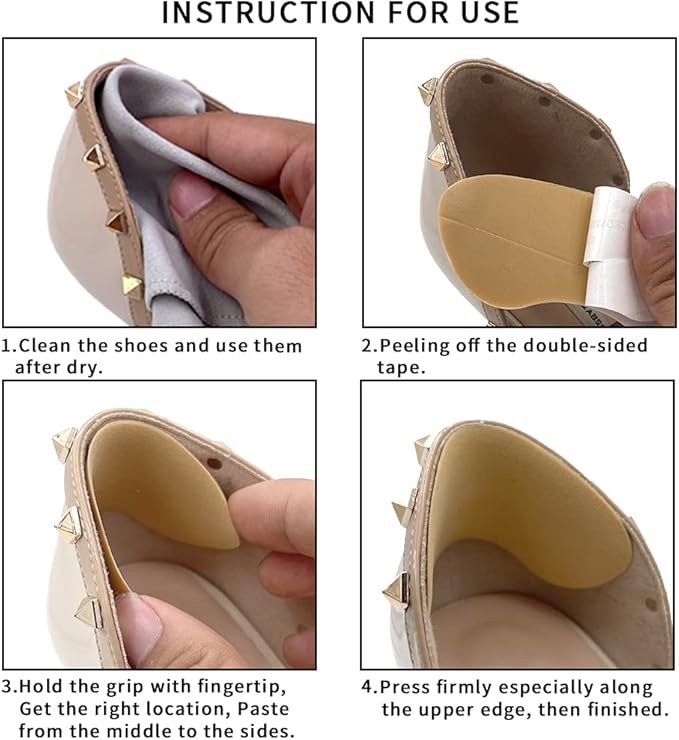 Dr. Foot’s Heel Grips for Men 2 Pairs(Khaki)