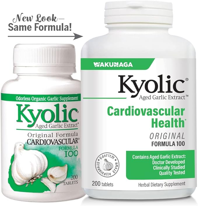 Kyolic Aged Garlic Extract Formula 100, 200 Tablets