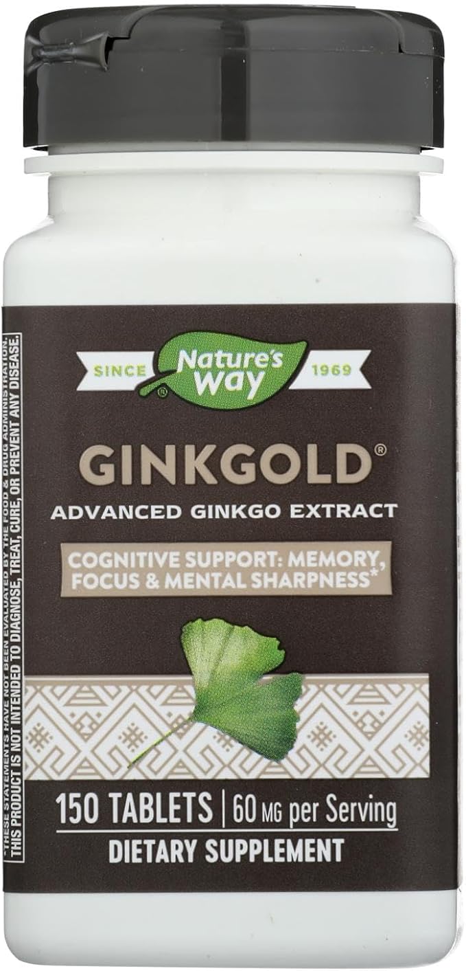 Nature's Way Ginkgold Max Extract 150 Tablets