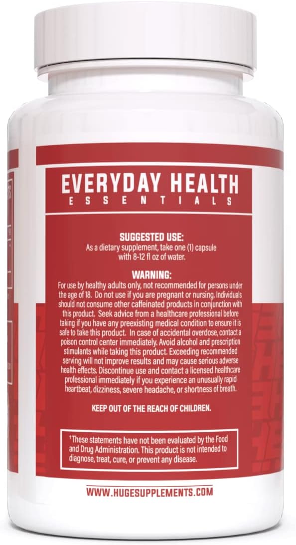 Huge Supplements CoQ10, 200mg Coenzyme Q10 (60 Capsules)