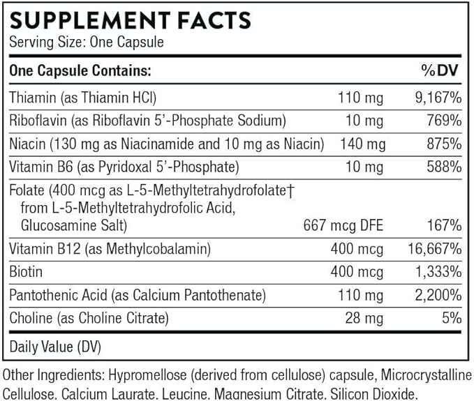 THORNE Basic B-Complex 60 Capsules