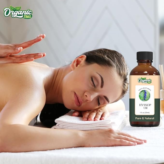 Hyssop (Hyssopus Officinalis) Oil | Pure & Natural Essential Oil for Skincare, Massage, Aroma and Diffusers- 30ml/1.01fl oz