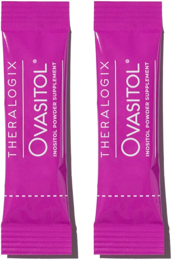 Theralogix Ovasitol Inositol Powder Packets - 90-Day Supply - Myo-Inositol & D-Chiro Inositol for Hormone Balance & Ovarian Function Support* - NSF Certified - 180 Packets