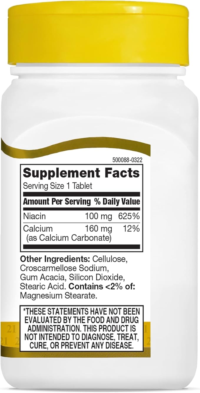 21st Century Niacin Tablets, 100 mg, 110 Count 4)