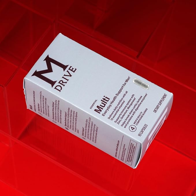 Mdrive Multivitamin for Men, Daily Multivitamin CoQ10 for K2, 90 90 Capsules