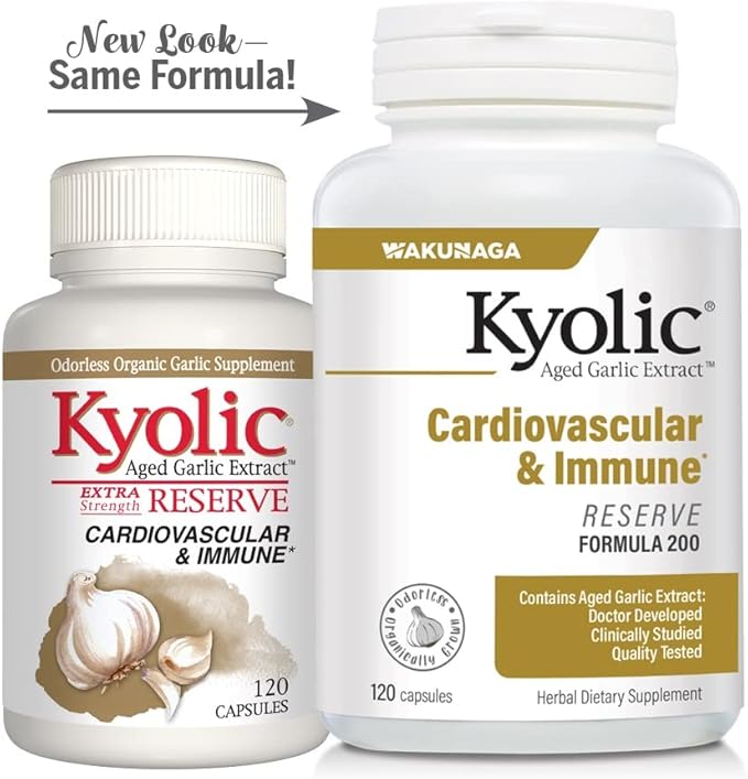 Kyolic Aged Garlic Extract Formula 200, 120 Capsules