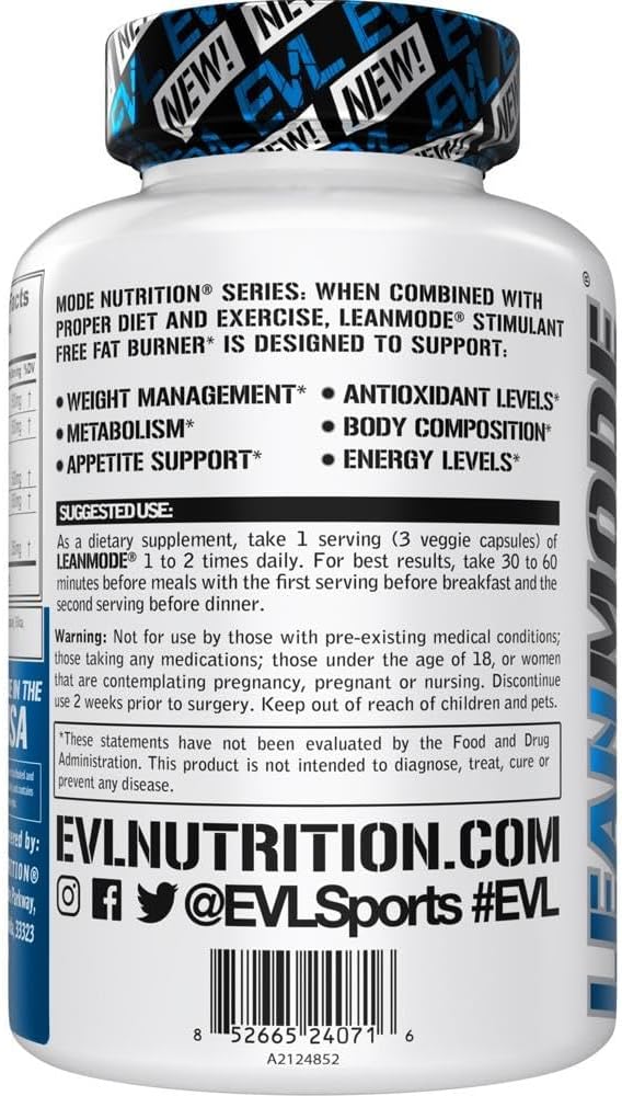 EVL Weight Loss Support Pills 50 Servings