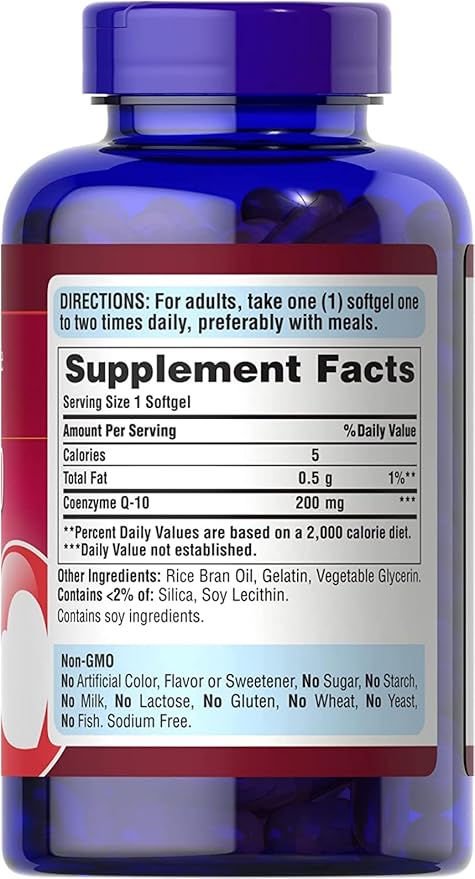 Puri-tans Pride CoQ10 200mg 240 Softgels,