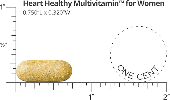 Dr. Sinatra Heart Healthy Multivitamin 1000 IU, B12, C, 90 Tablets (30-Day Supply)