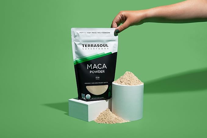 Terrasoul Superfoods Organic Raw Maca Powder, 1 Lb - Premium Quality, Supports Increased Stamina & Energy