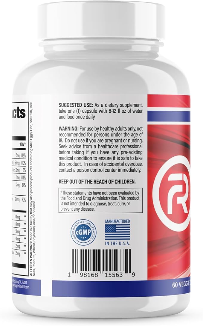Fit4Duty Multivitamin+, One a day Multivitamin 60 Servings, 2 month