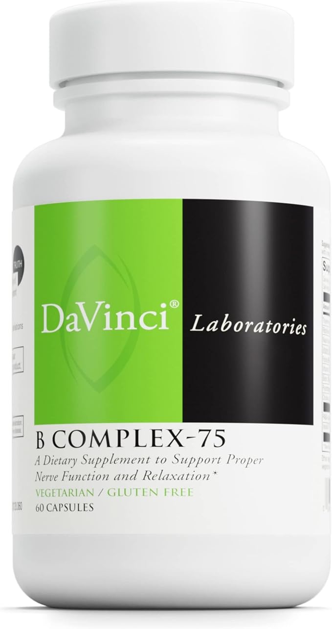 DAVINCI Labs B Complex-75 B6, B12, B12, Biotin, 60 Capsules