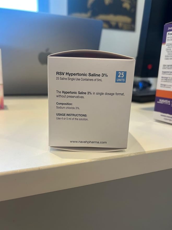 NAVEH PHARMA RSV Gentle Respiratory Relief: 3% Hypertonic 25 Vials 5ml |