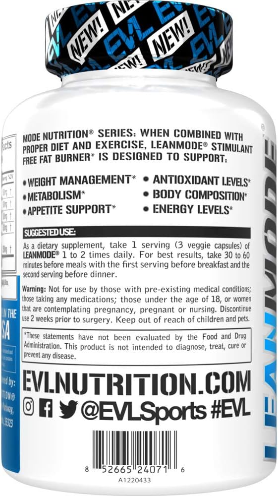 EVL Weight Loss Support Pills 50 Servings