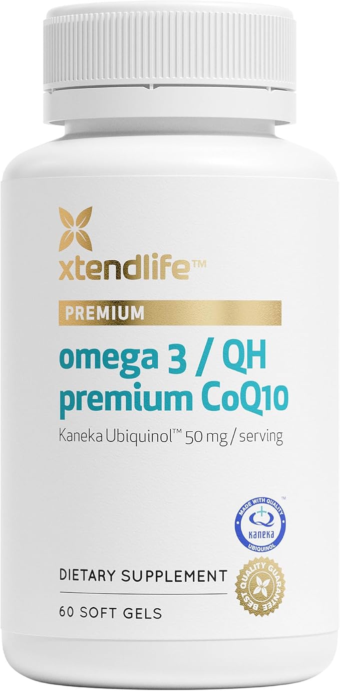 Xtendlife, Omega 3 QH Premium Fish CoQ10 Ubiquinol 60 Gluten